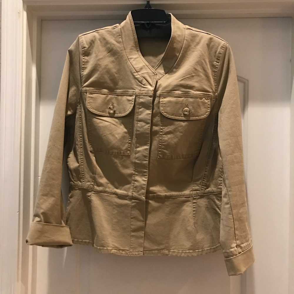 CAbi Tan Utility Jacket for Women